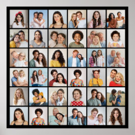 独自の36フォトコラージュを作成 ポスター