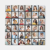 独自の36フォトコラージュを作成 マグネット (正面)