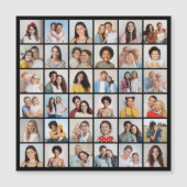 独自の36フォトコラージュ磁気カードを作成 (正面)