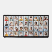 独自の36フォトコラージュ編集可能カラーを作成 デスクマット (正面)