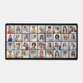 独自の36フォトコラージュ編集可能カラーを作成 デスクマット