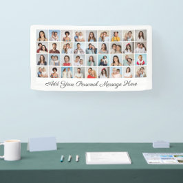 独自の36フォトコラージュ編集可能カラーを作成 横断幕