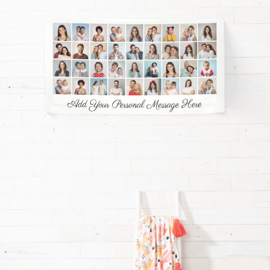 独自の36フォトコラージュ編集可能カラーを作成 横断幕 (インサイチュ)