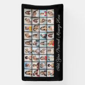 独自の36フォトコラージュ編集可能カラーを作成 横断幕 (縦)