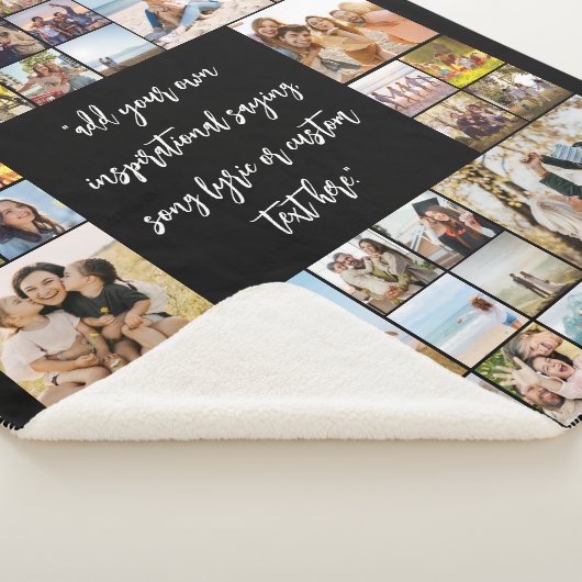 独自の36フォトパーソナライズされたコラージュを作成 シェルパブランケット (3/4)
