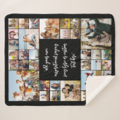 独自の36フォトパーソナライズされたコラージュを作成 シェルパブランケット (正面(横))