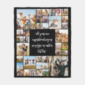 独自の36フォトパーソナライズされたコラージュを作成 フリースブランケット (正面)