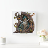 独自の3Dボイズ彫りフェイクツリー作成ウィザード スクエア壁時計 (ホーム)