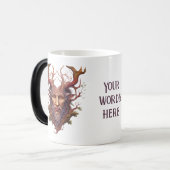 独自の3Dボイズ彫フェイクり木製蛇口を作成 モーフィングマグカップ (正面左)