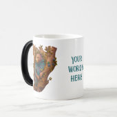 独自の3Dボイフェイクズ彫り木熊を作成 モーフィングマグカップ (正面左)