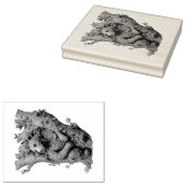 独自の3Dボイフェイクズ彫り木熊を作成 ラバースタンプ (押印)