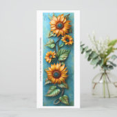 独自の3Dメタリックサンフラワーブックマークを作成 (スタンド正面)