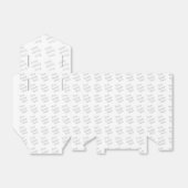 ペーパーフェイバーボックス, テント7.6cm x 3.8cm x 8.3cm  (折り畳みなし)