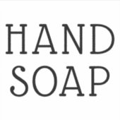 独自の3X3ハンドソープラベルを作成する シール (正面)