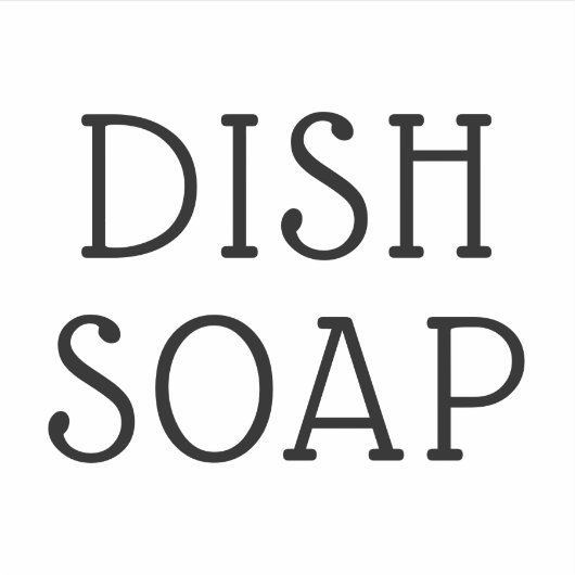 独自の3X3皿ソープラベルを作成する シール (正面)