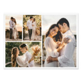 独自の4つのフォトコラージュの写真の拡大を作成 フォトプリント            (正面)