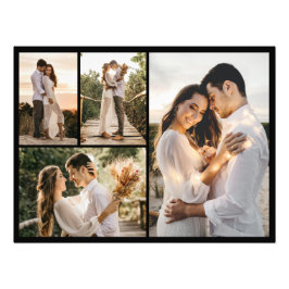 独自の4つのフォトコラージュの写真の拡大を作成 フォトプリント           