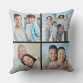 独自の4つのフォトコラージュを作成 アウトドアクッション (裏面)