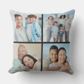 独自の4つのフォトコラージュを作成 アウトドアクッション (正面)
