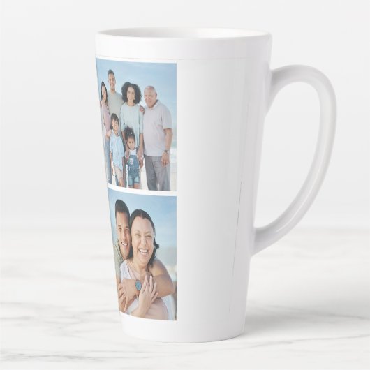 独自の4つのフォトコラージュを作成 カフェラテマグ (右)