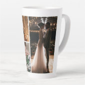 独自の4つのフォトコラージュを作成 カフェラテマグ (右アングル)