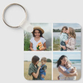独自の4つのフォトコラージュを作成 キーホルダー (正面)
