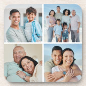 独自の4つのフォトコラージュを作成 コースター (正面)