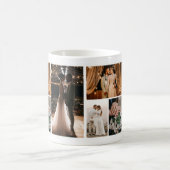 独自の4つのフォトコラージュを作成 コーヒーマグカップ (中央)