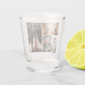 独自の4つのフォトコラージュを作成 ショットグラス (裏面)