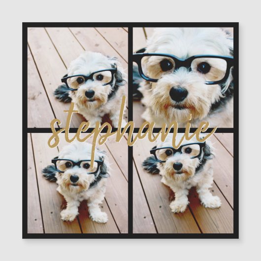 独自の4つのフォトコラージュを作成 – スクリプト名 (正面)