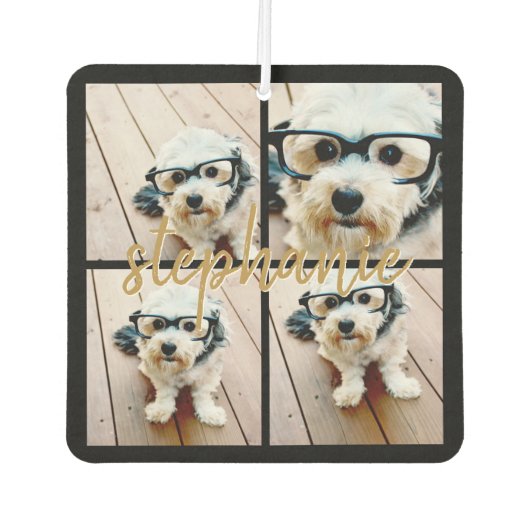 独自の4つのフォトコラージュを作成 – スクリプト名 カーエアーフレッシュナー (正面)