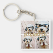 独自の4つのフォトコラージュを作成 – スクリプト名 キーホルダー (正面)