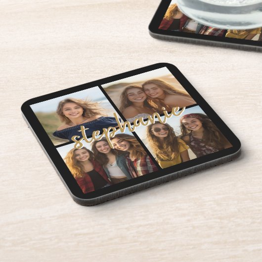 独自の4つのフォトコラージュを作成 – スクリプト名 コースター (左側)