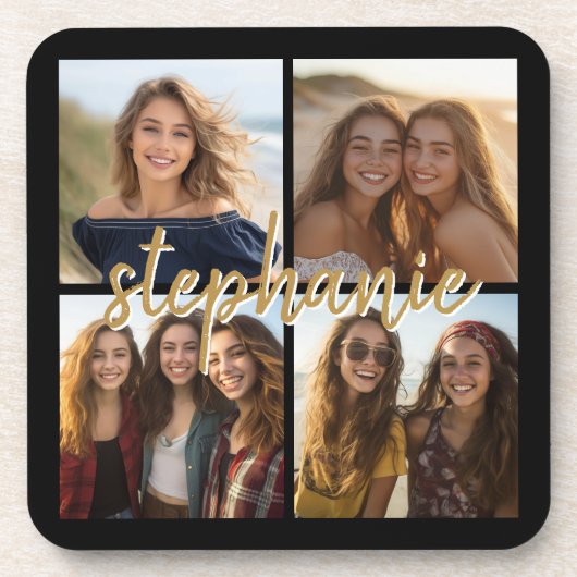 独自の4つのフォトコラージュを作成 – スクリプト名 コースター (正面)