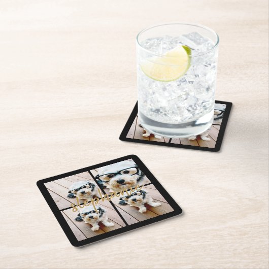 独自の4つのフォトコラージュを作成 – スクリプト名 スクエアペーパーコースター (インサイチュ)