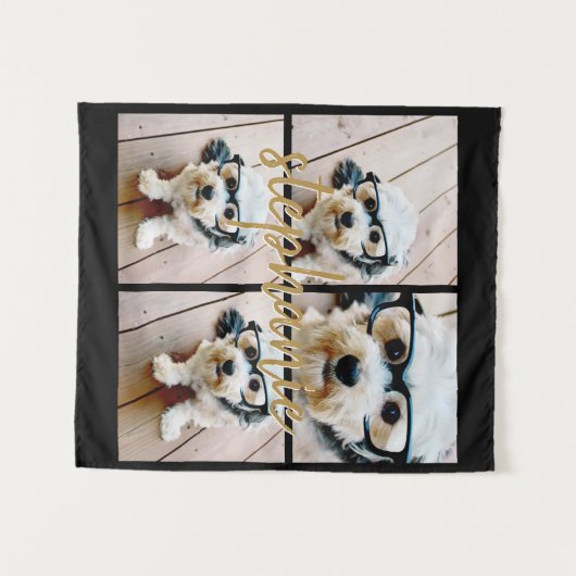 独自の4つのフォトコラージュを作成 – スクリプト名 タペストリー (正面(横))