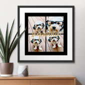 独自の4つのフォトコラージュを作成 – スクリプト名 ポスター