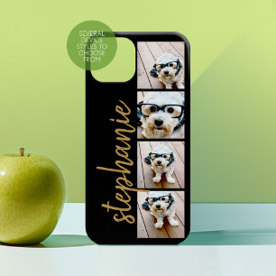 独自の4つのフォトコラージュを作成 – スクリプト名 iPhone 16ケース