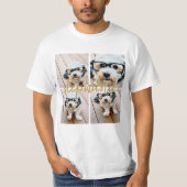 独自の4つのフォトコラージュを作成 – スクリプト名 Tシャツ (正面)