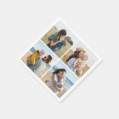 独自の4つのフォトコラージュを作成 スタンダードカクテルナプキン (角)