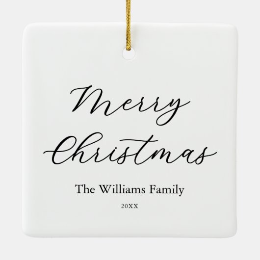 独自の4つのフォトコラージュを作成 セラミックオーナメント (裏面)