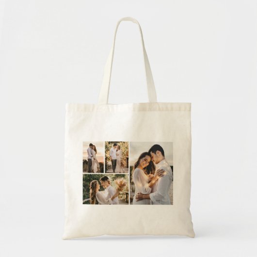 独自の4つのフォトコラージュを作成 トートバッグ (正面)