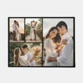 独自の4つのフォトコラージュを作成 ドアマット (正面)