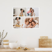 独自の4つのフォトコラージュを作成 ポスター (キッチン)