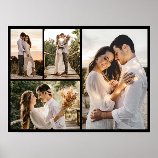 独自の4つのフォトコラージュを作成 ポスター (正面)