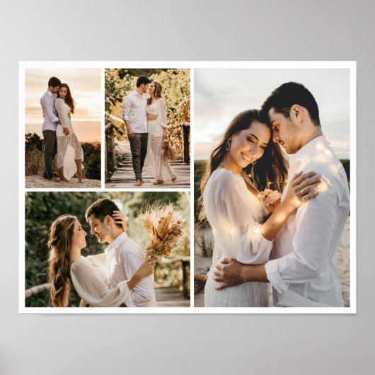 独自の4つのフォトコラージュを作成 ポスター (正面)