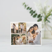 独自の4つのフォトコラージュを作成 ポストカード (スタンド正面)