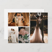 独自の4つのフォトコラージュを作成 ポストカード (正面/裏面)