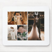 独自の4つのフォトコラージュを作成 マウスパッド (正面)