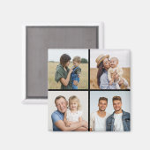 独自の4つのフォトコラージュを作成 マグネット (正面/裏面)